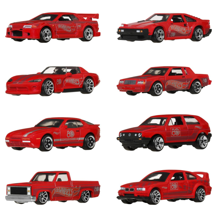 HOT WHEELS SILVER SERIES ANIVERSAREA A 80 DE ANI SET 8 MASINUTE METALICE SCARA 1 LA 64 [2]