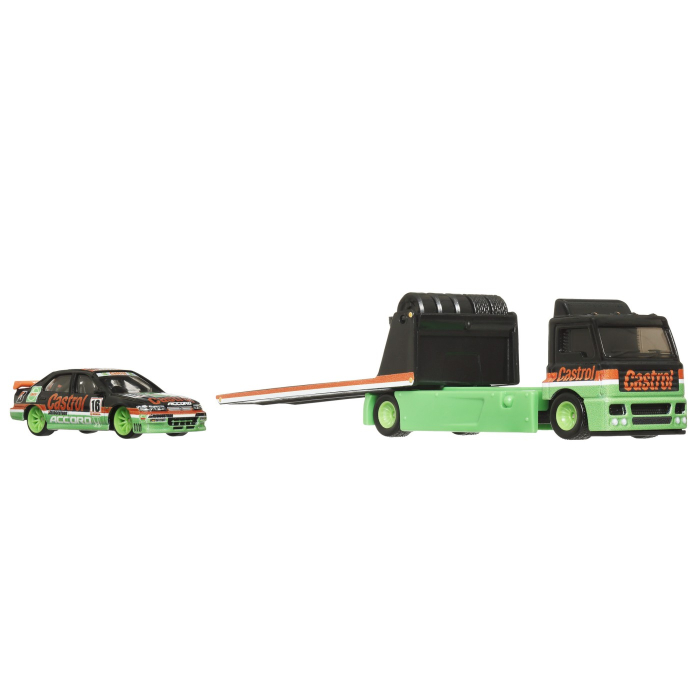 HOT WHEELS TRANSPORTATOR FLEET STREET CU MASINUTA HONDA ACCORD 96 SCARA 1:64 [6]