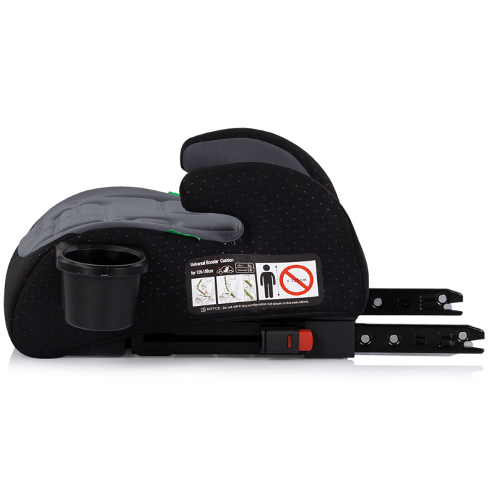 Inaltator auto Chipolino Go Boost Iso I-Size 125-150 cm cu sistem Isofix charcoal [3]