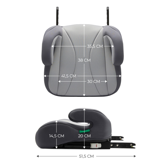 INALTATOR AUTO KINDERKRAFT BOOST, I-SIZE 135-150 CM, GREY [7]