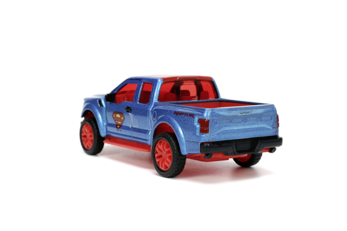 JADA DC SET FIGURINA METALICA SUPERMAN SI MASINUTA 2017 FORD F 150 RAPTOR SCARA 1:32 [4]
