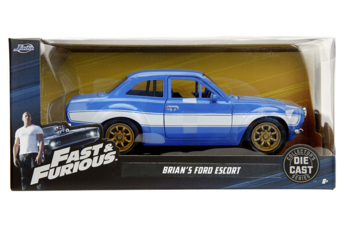 JADA FAST AND FURIOUS MASINUTA METALICA BRIAN S FORD ESCORT SCARA 1:24 [1]