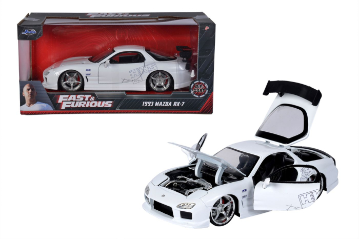JADA FAST AND FURIOUS MASINUTA METALICA MAZDA RX 7 1993 SCARA 1 LA 24 [8]