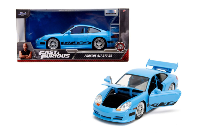 JADA FAST FURIOUS MASINUTA METALICA PORSCHE 911 GT3 RS ALBASTRA SCARA 1 LA 24 [6]