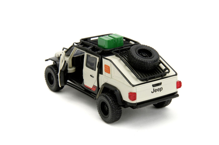 JADA JURASSIC WORLD MASINUTA METALICA JEEP GLADIATOR ALB SCARA 1 LA 32 [7]