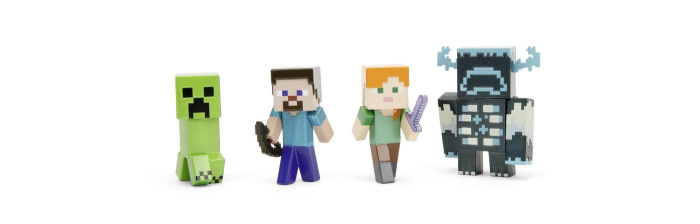JADA MINECRAFT SET 4 FIGURINE METALICE 6CM [2]