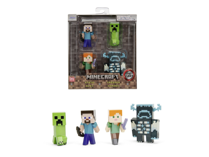 JADA MINECRAFT SET 4 FIGURINE METALICE 6CM [3]