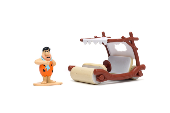 JADA SET MASINUTA METALICA FLINTMOBILUL SCARA 1:32 SI FIGURINA FRED FLINTSTONE [3]
