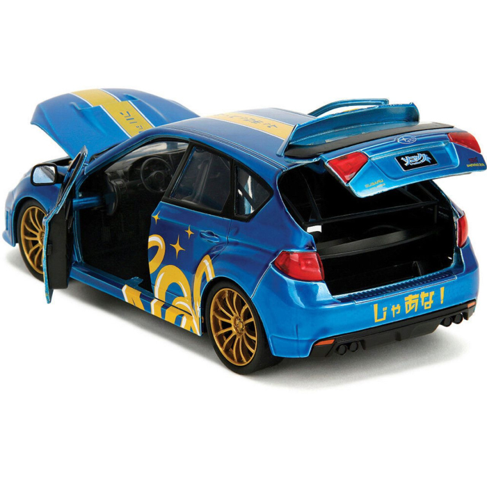 JADA SONIC THE HEDGEHOG SET MASINUTA METALICA SUBARU IMPREZA WRX STI 2012 SI FIGURINA SONIC SCARA 1 LA 24 [4]