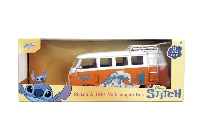 JADA STITCH SET FIGURINA METALICA STITCH SI AUTOBUZ VOLKSWAGEN 1961 SCARA 1 LA 24 [2]