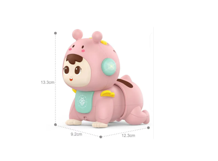 Jucarie motrica, cu sunete, primul prieten, Roz [4]