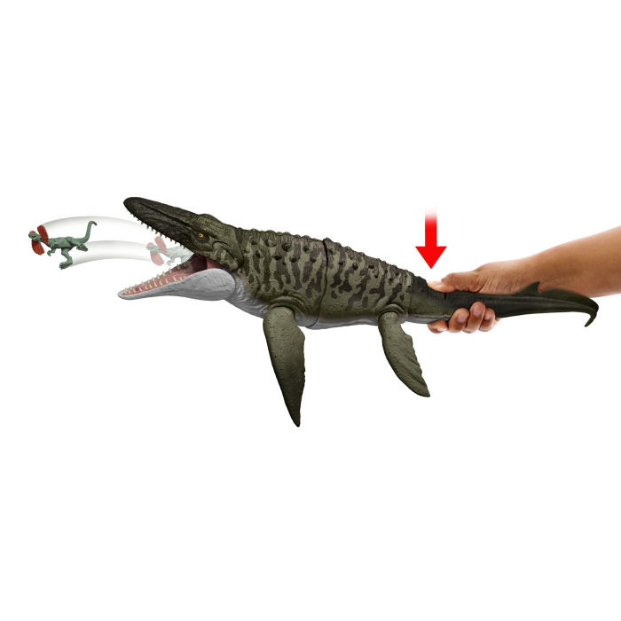 JURASSIC WORLD REBIRTH BITE N BLAST DINOZAUR MOSASAURUS INTERACTIV CU MISCARI SI FUNCTIE SPECIALA 50CM [9]