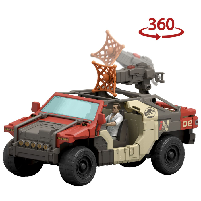 JURASSIC WORLD REBIRTH SET VEHICUL DE LUPTA LAUNCH N BATTLE CU FIGURINE SI ACCESORII [7]