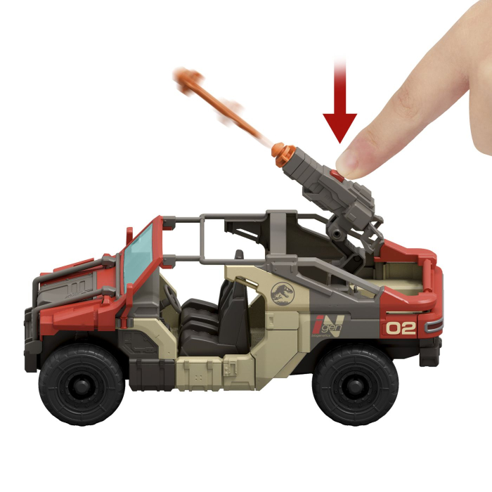 JURASSIC WORLD REBIRTH SET VEHICUL DE LUPTA LAUNCH N BATTLE CU FIGURINE SI ACCESORII [4]