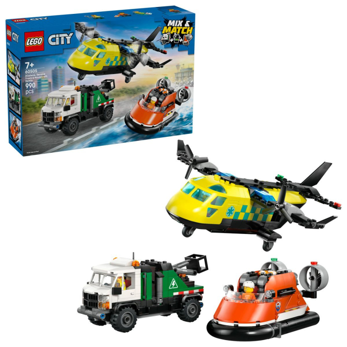 LEGO CITY AVION AUTOSPECIALA DE SERVICE SI AEROGLISOR IN VERSIUNI ADAPTATE 60505 [9]