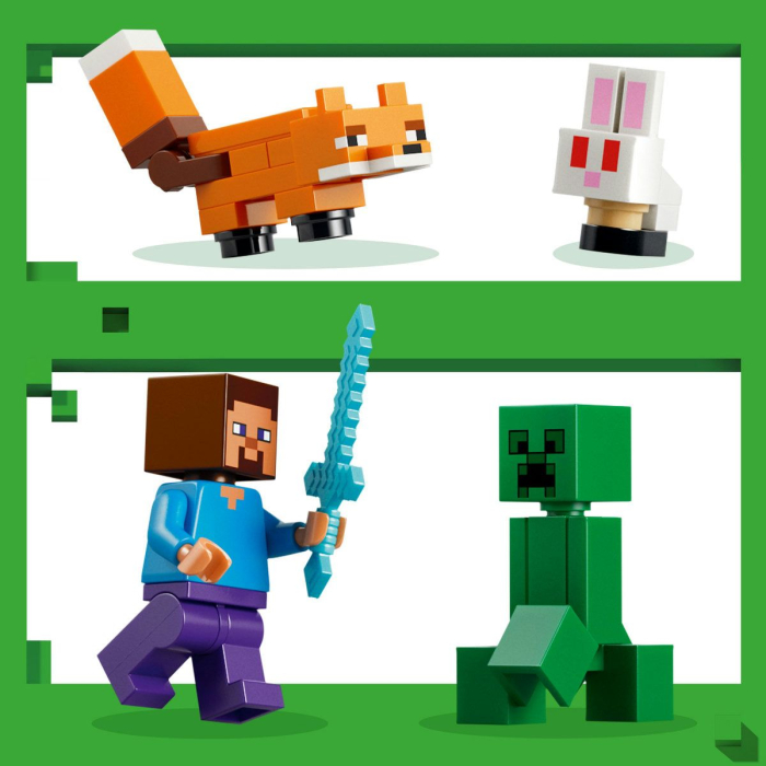 LEGO MINECRAFT AVENTURA DIN TAIGA A LUI STEVE 21583 [6]