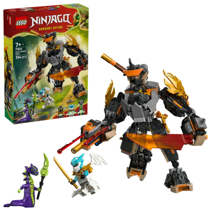 LEGO NINJAGO ROBOTUL DE MISIUNE AL LUI COLE SI DRAGONUL ZANE 71854 [8]