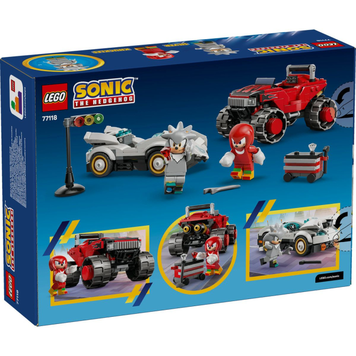 LEGO SONIC MASINA LUI SILVER VS CAMIONUL GIGANT AL LUI KNUCKLES 77118 [7]