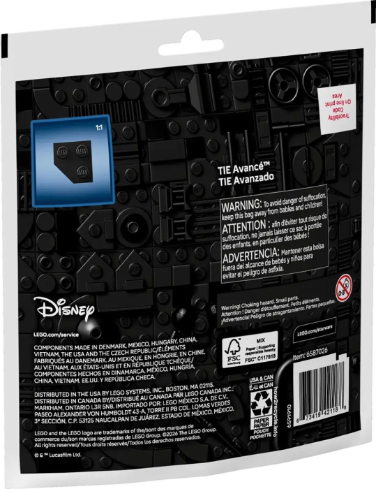 LEGO STAR WARS MINICONSTRUCTIE TIE ADVANCED 30727 [3]