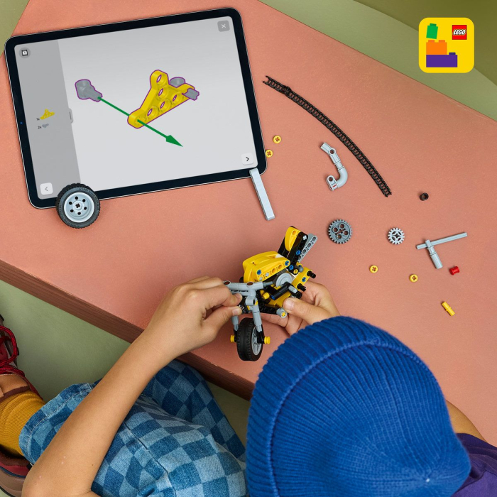 LEGO TECHNIC MOTOCICLETA GALBENA 42225 [4]