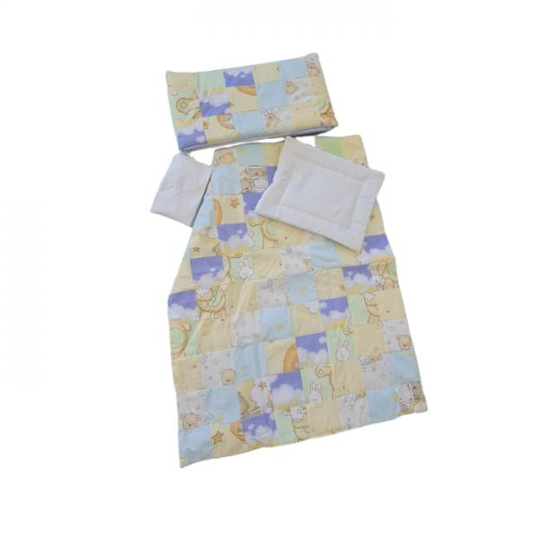 Lenjerie MyKids Mini Patratel Multicolor Boy 4 Piese 120x60 [2]