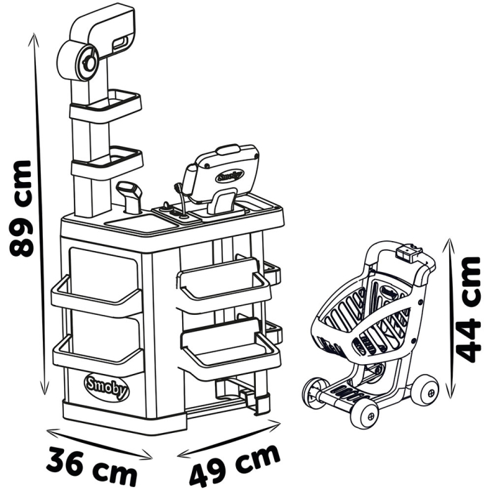 Magazin pentru copii Smoby Market cu 34 accesorii [6]