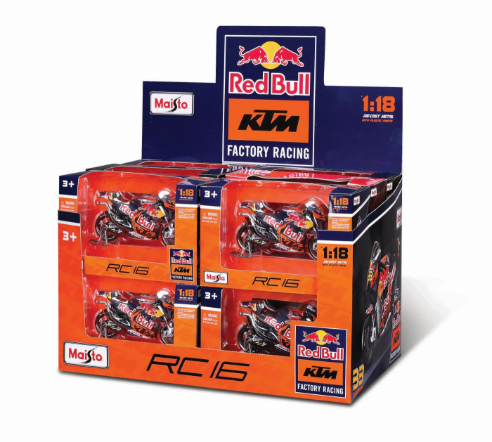 MAISTO MOTOCICLETA METALICA RED BULL KTM SCARA 1 LA 18 [1]