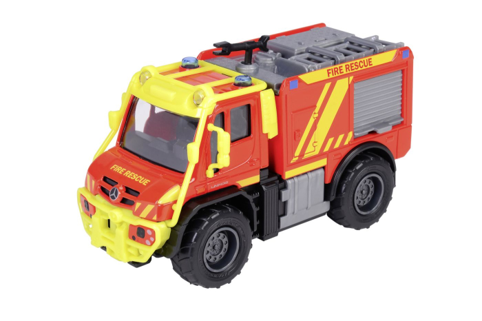 MAJORETTE MASINA METALICA DE POMPIERI MERCEDES UNIMOG U530 SCARA 1 LA 43 [2]