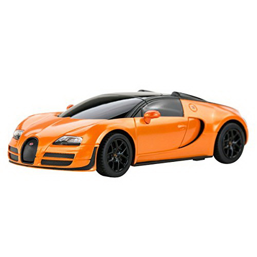 MASINA CU TELECOMANDA BUGATTI GRAND SPORT VITESSE PORTOCALIU CU SCARA 1 LA 24 [2]