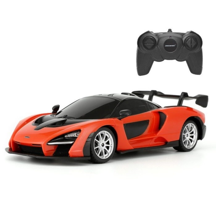 MASINA CU TELECOMANDA MCLAREN SENNA PORTOCALIU CU SCARA 1 LA 24 [2]