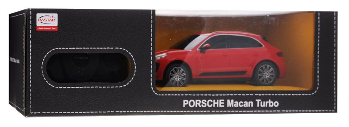 MASINA CU TELECOMANDA PORSCHE MACAN TURBO ROSU CU SCARA 1 LA 24 [1]