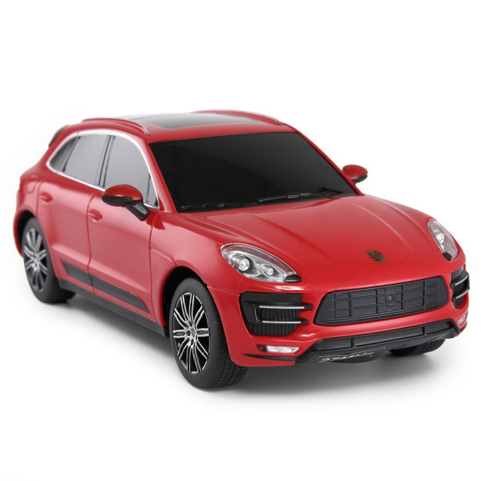 MASINA CU TELECOMANDA PORSCHE MACAN TURBO ROSU CU SCARA 1 LA 24 [4]
