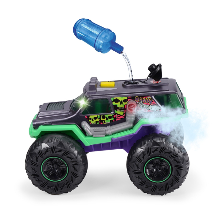 Masina Dickie Toys Rowdy Rocker 25 cm verde cu lumini si sunete [3]
