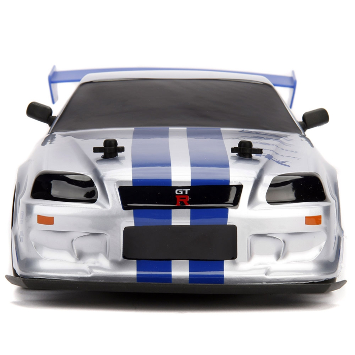 Masina Jada Toys Fast and Furious Nissan Skyline GTR Drift cu anvelope si telecomanda [2]