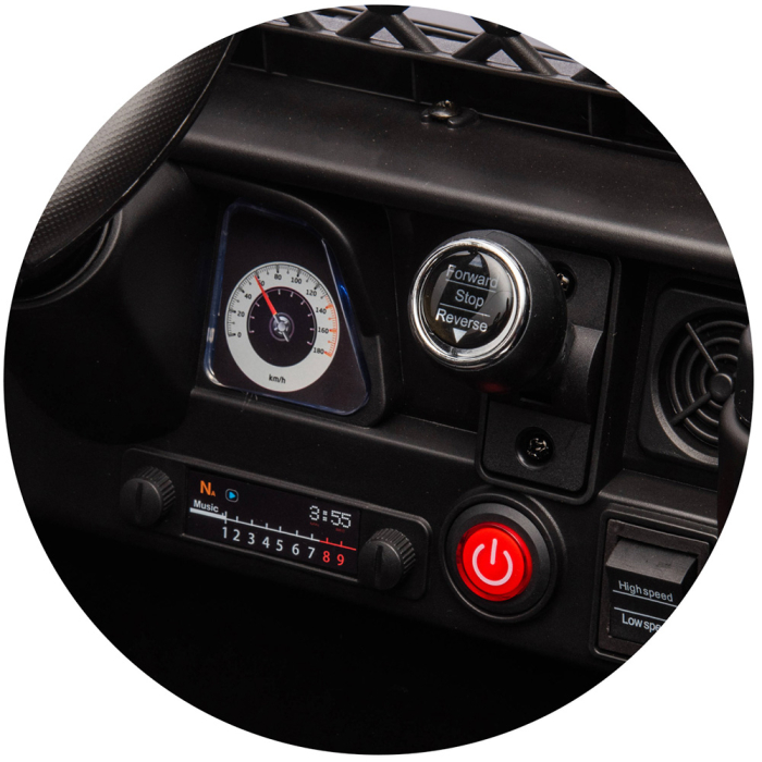 Masinuta electrica Chipolino Toyota FJ Cruiser cu roti EVA black [12]