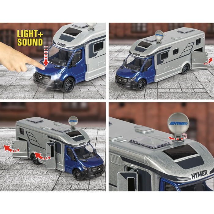 Masinuta Majorette Hymer B-Class Camper cu lumini si sunete [5]