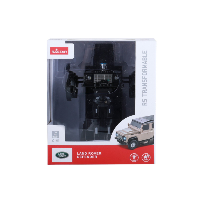 MASINUTA METALICA CONVERTIBILA LAND ROVER DEFENDER NEGRU CU SCARA 1 LA 32 [1]