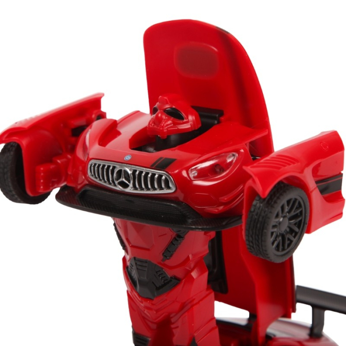 MASINUTA METALICA CONVERTIBILA MERCEDES BENZ GT3 ROSIE CU SCARA 1 LA 32 [6]