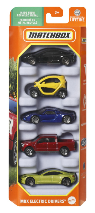 MATCHBOX SET 5 MASINUTE METALICE MBX ELECTRIC DRIVERS SCARA 1:64 [1]