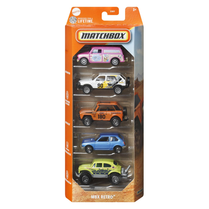 MATCHBOX SET 5 MASINUTE METALICE MBX RETRO SCARA 1 LA 64 [1]