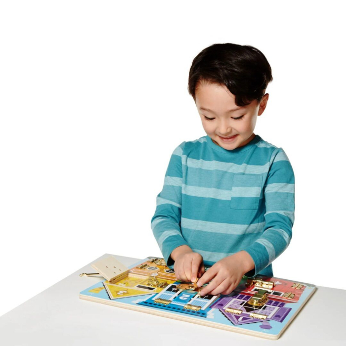 MELISSA AND DOUG SET DE INVATARE PLACA CU ZAVOARE DIN LEMN [4]