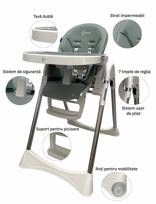 MIILUNA SCAUN DE MASA PLIABIL ANDROMEDA, TAUPE [2]