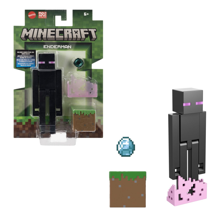 MINECRAFT CRAFT A BLOCK FIGURINA ENDERMAN 8CM [9]