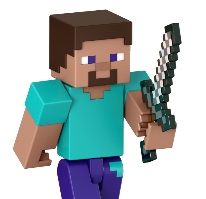 MINECRAFT CRAFT A BLOCK FIGURINA STEVE 8CM [6]