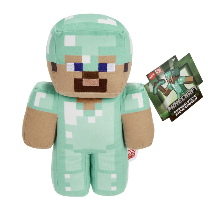 MINECRAFT FIGURINA DE PLUS  DIAMOND STEVE 20CM [1]
