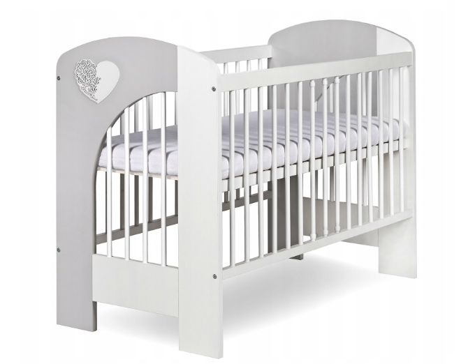 Mobilier Camera copii Si Bebelusi KLUPS NEL HEART Alb Gri [2]