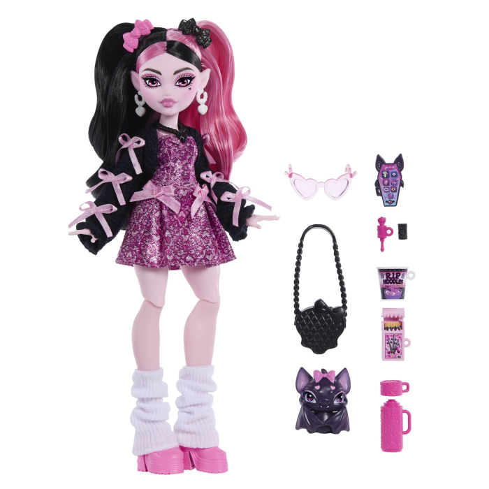 MONSTER HIGH PAPUSA DRACULAURA CU ACCESORII [4]
