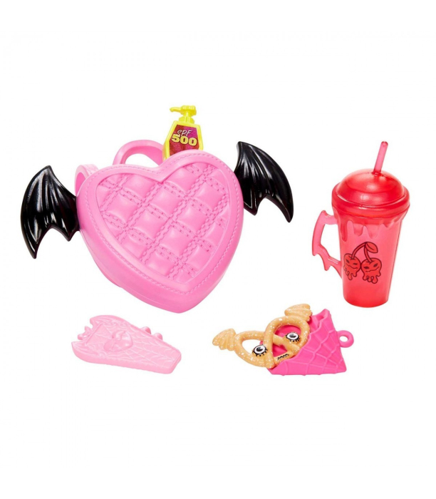 MONSTER HIGH PAPUSA DRACULAURA CU ANIMALUT SI ACCESORII [5]