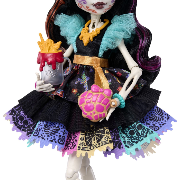 MONSTER HIGH PAPUSA SKELITA CALAVERAS CU ACCESORII [8]