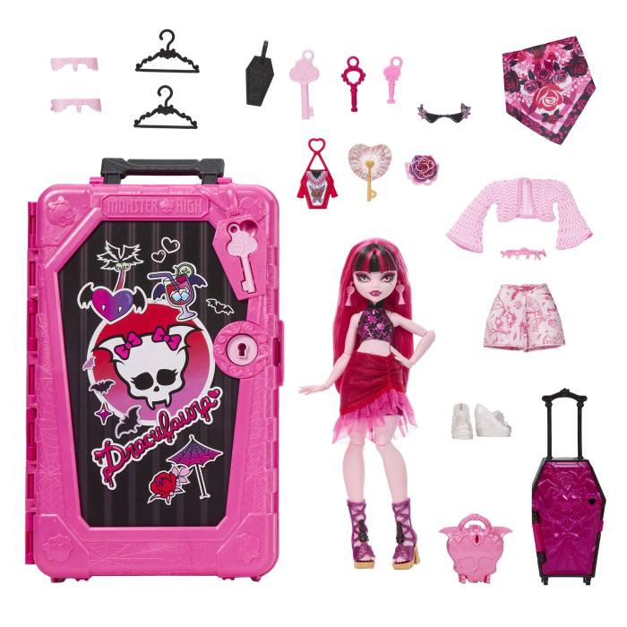 MONSTER HIGH SKULLTIMATE SECRETS PAPUSA DRACULAURA CU ACCESORII [3]